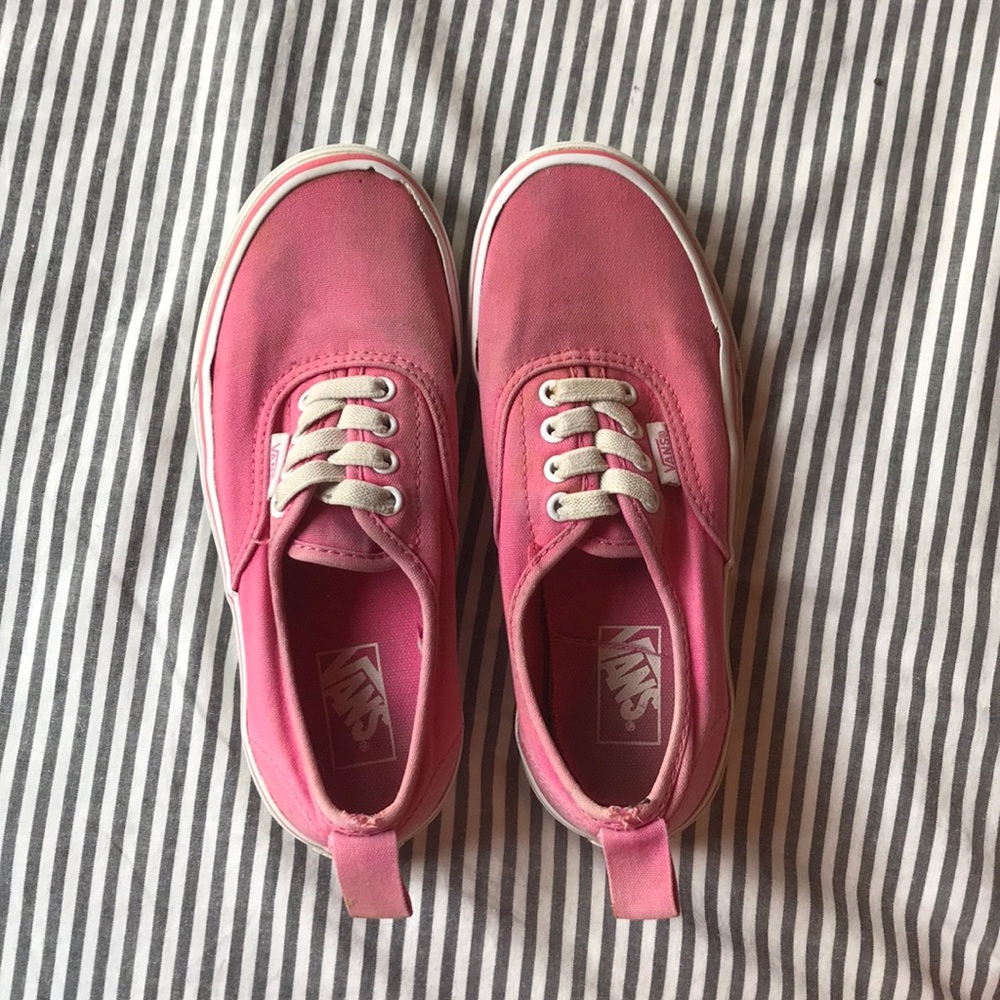 kids pink slip on vans